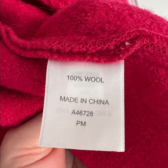 Boiled Wool Fitted Blazer from Appleseed’s, cherry red, PM, excellent condition - Picture 6 of 11